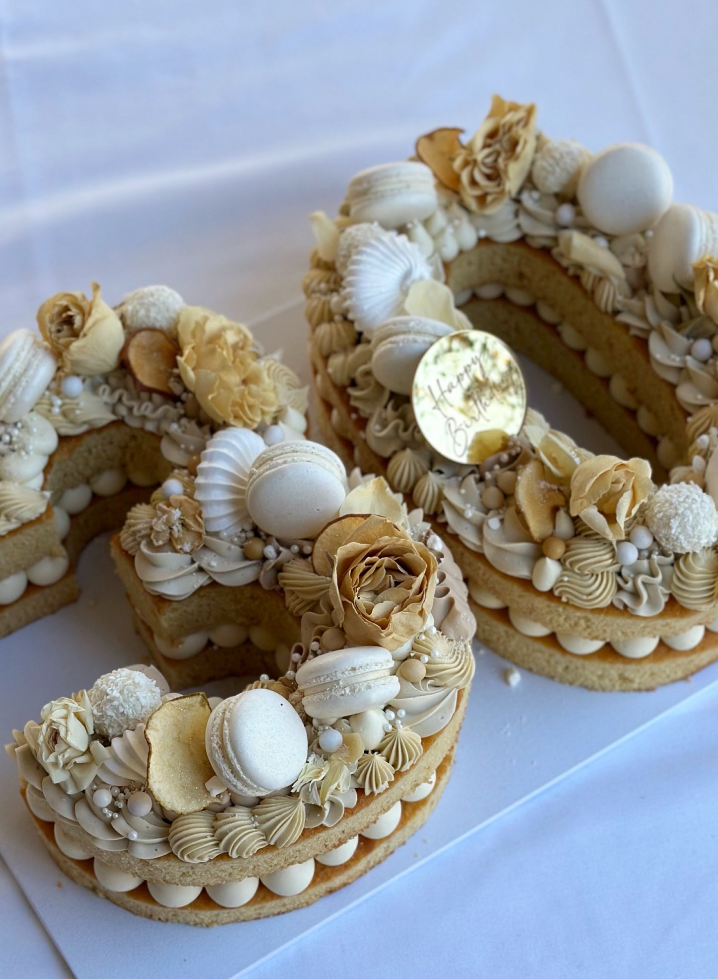 Number and letter cakes