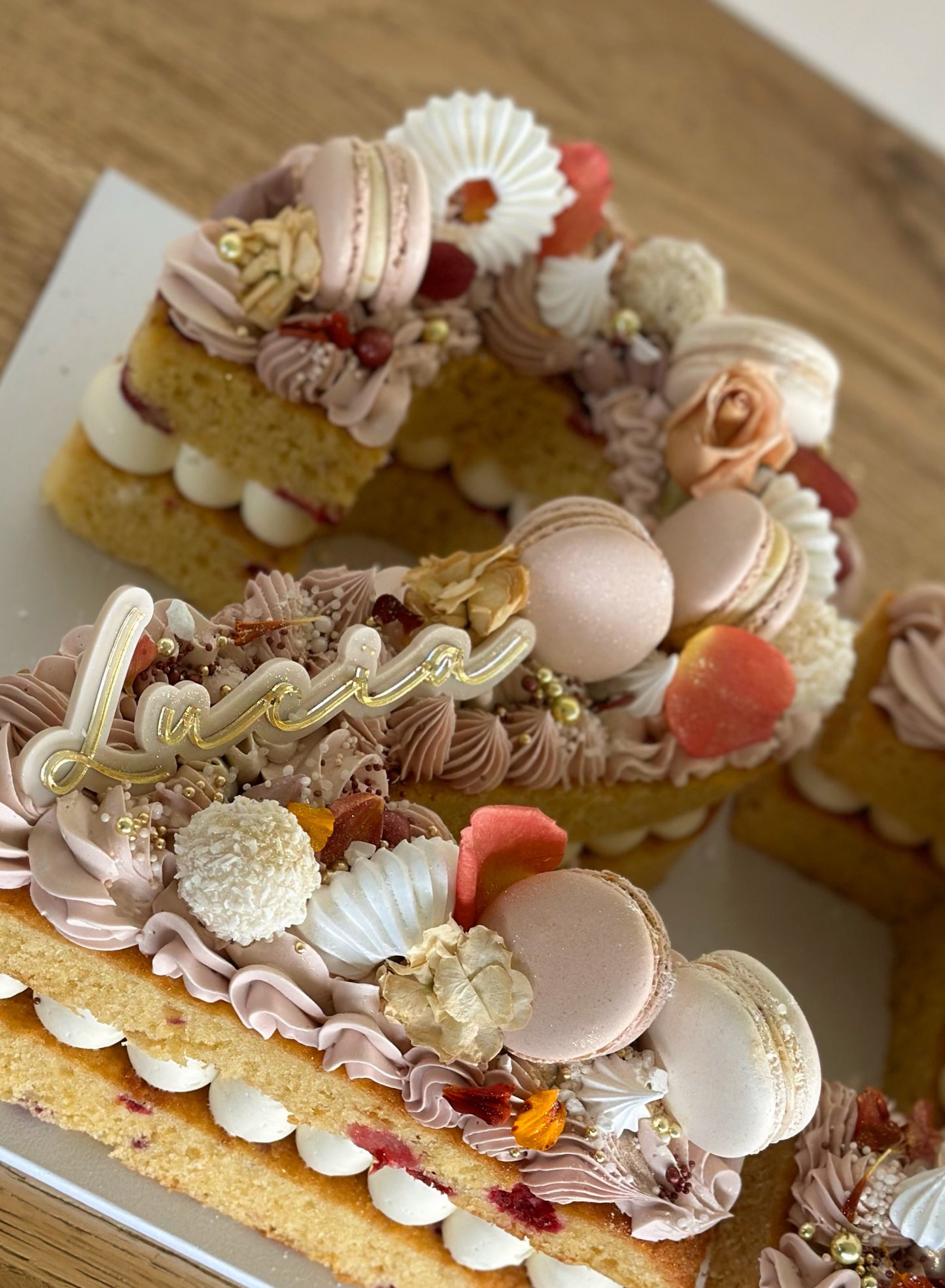 Number and letter cakes