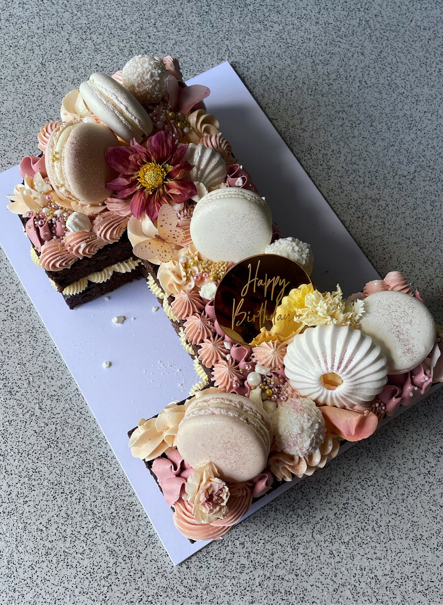 Number and letter cakes