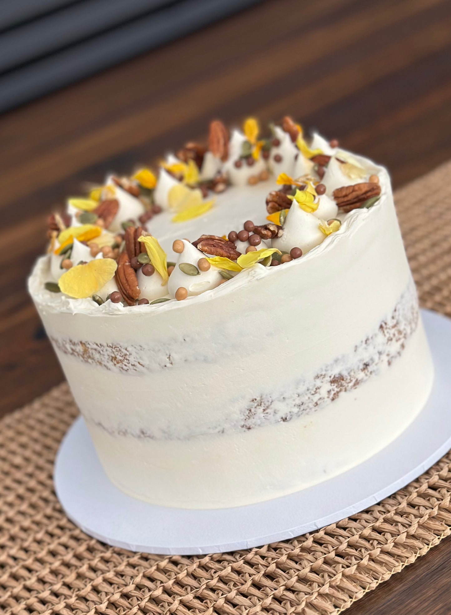 Carrot, salted caramel and pecan