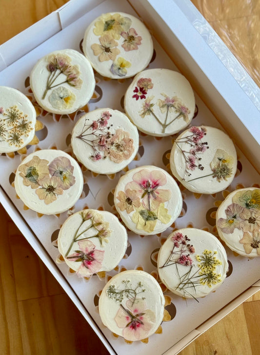 Pressed flowers
