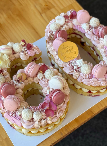 Number and letter cakes
