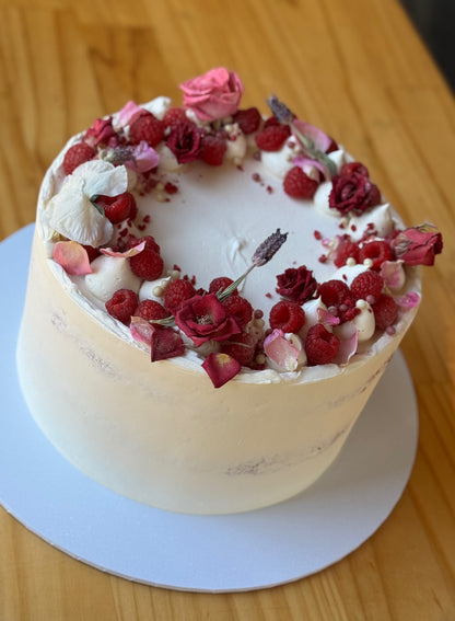 White chocolate and raspberry