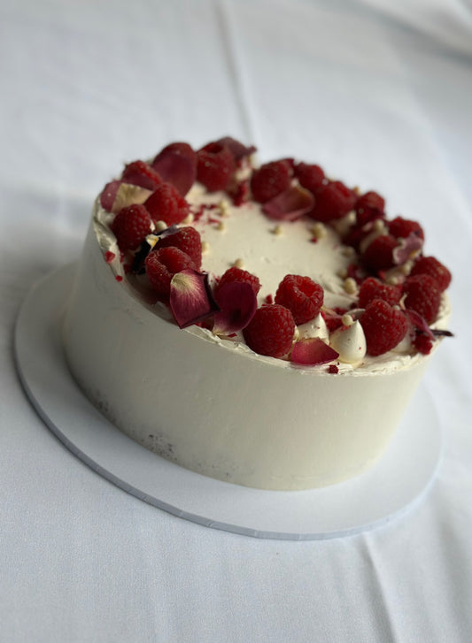 Red velvet and raspberry