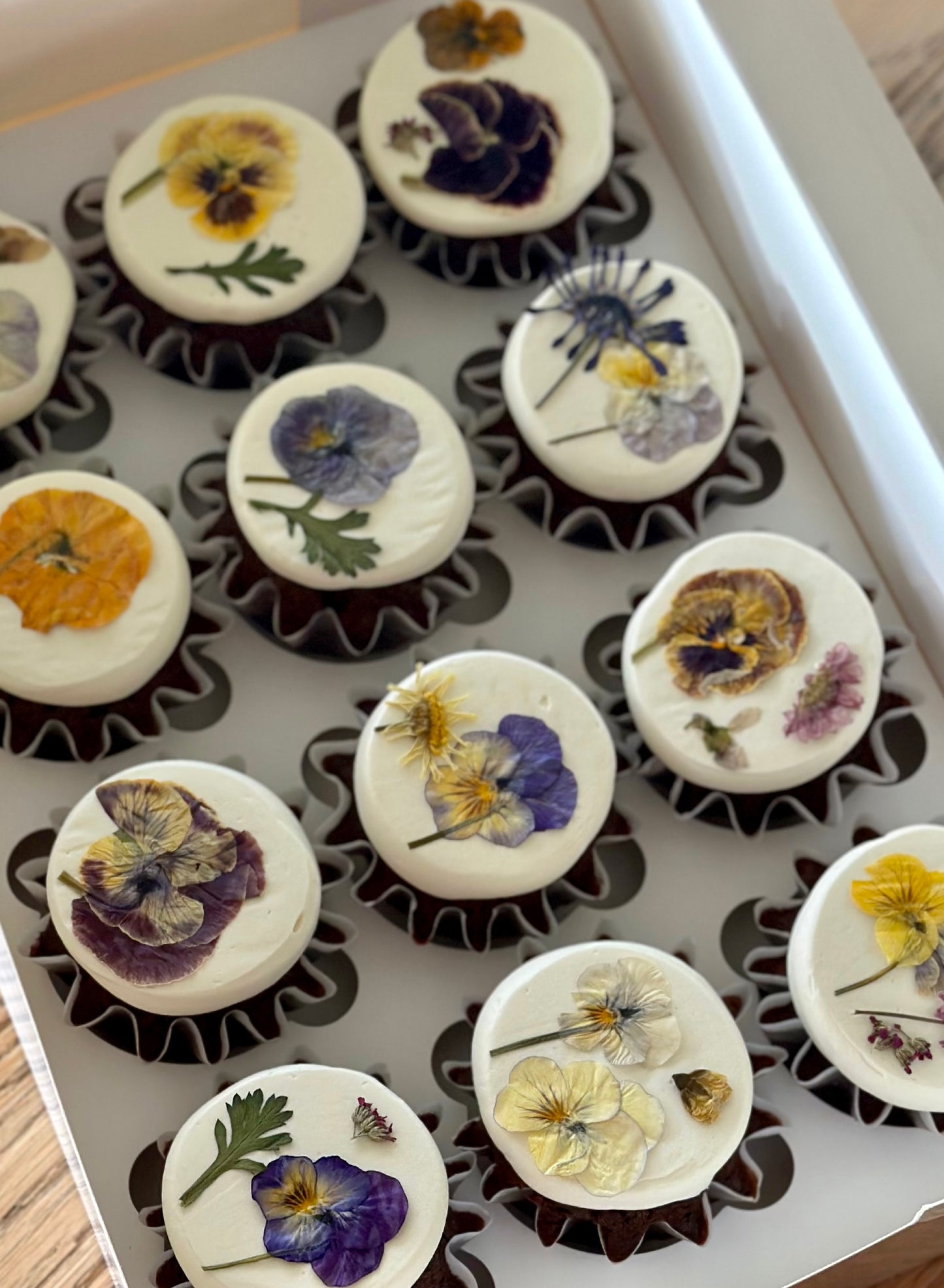 Pressed flowers